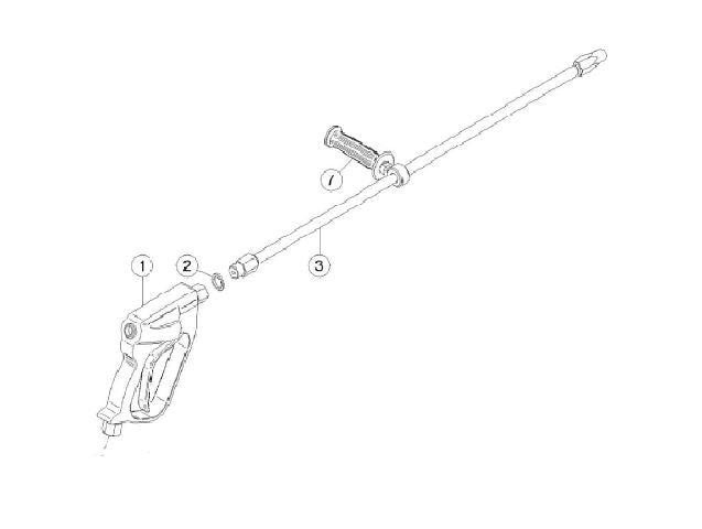 81400895 Den-Jet gun dry shut complete with lance